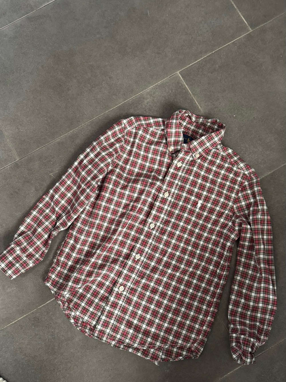 Men's Red Plaid Button-Down Shirt - Classic Casual Style